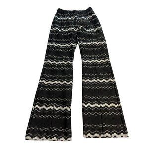 Hanne Bloch Knit Trousers in Black White